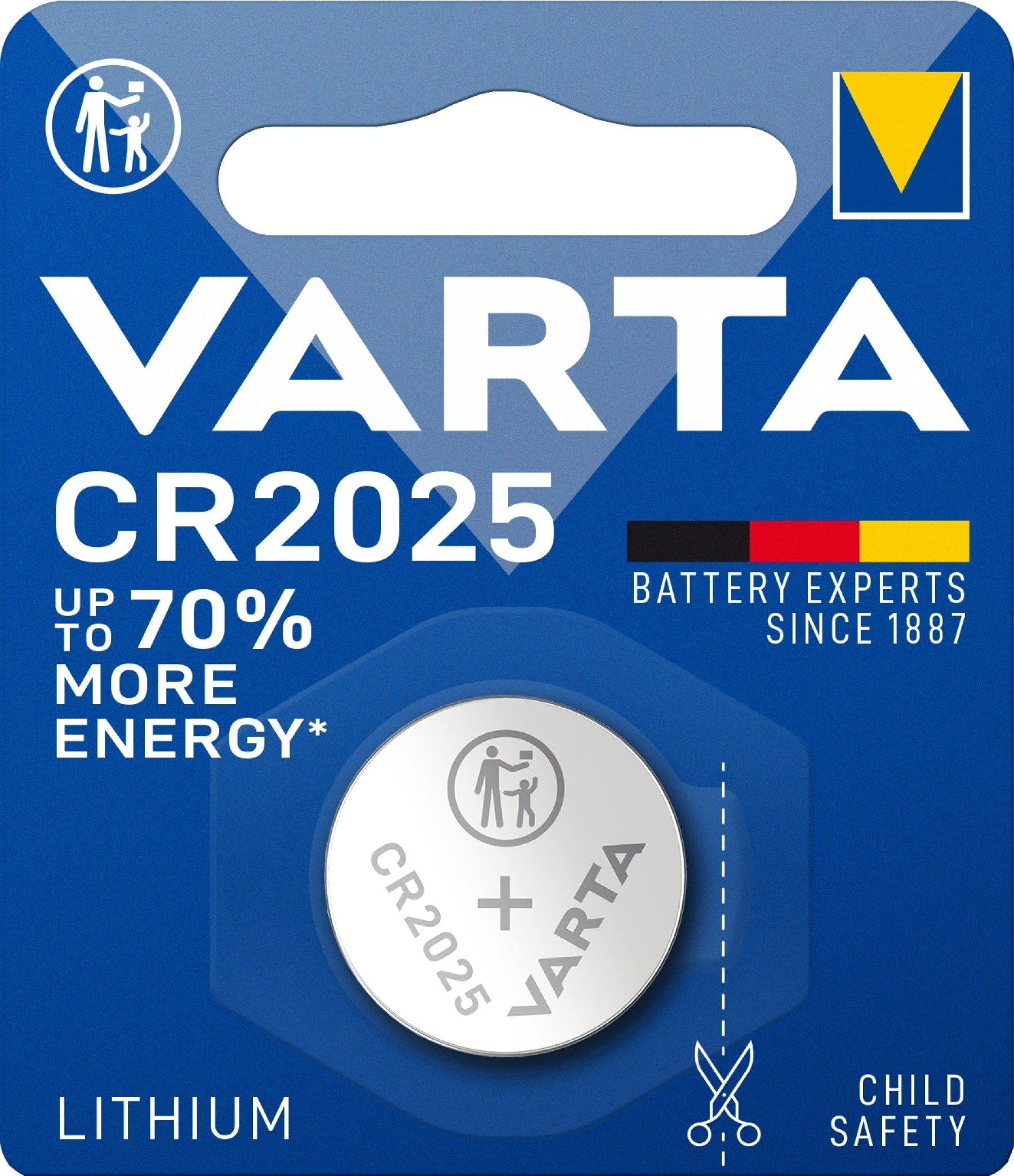 VARTA CR2025 Lithium Coin Battery 3 Pack of 1